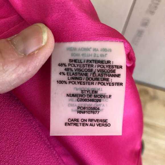 NWT Alice+Olivia Pink Peplum Pencil Skirt - Picture 9 of 10